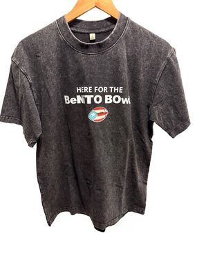 New Bad Bunny "Benito Bowl" T-Shirt - Men's Small - Charcoal Grey